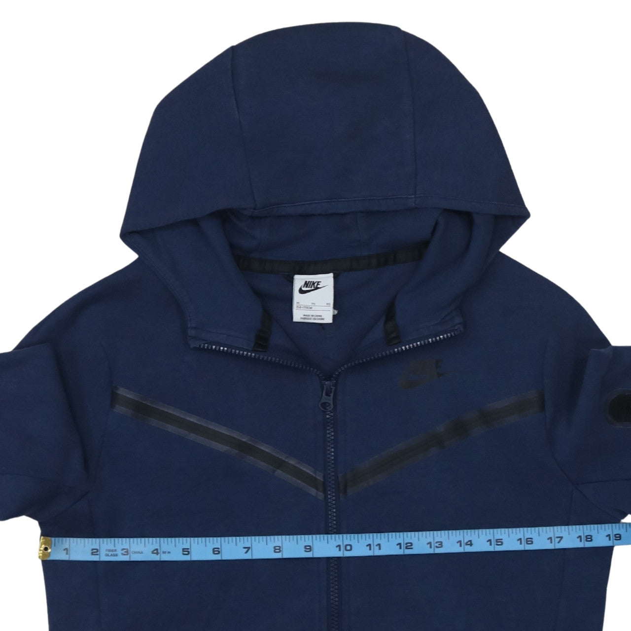 Nike Boys Navy Full Zip Hoodie XL 158-170cm Cotton Blend Fleece