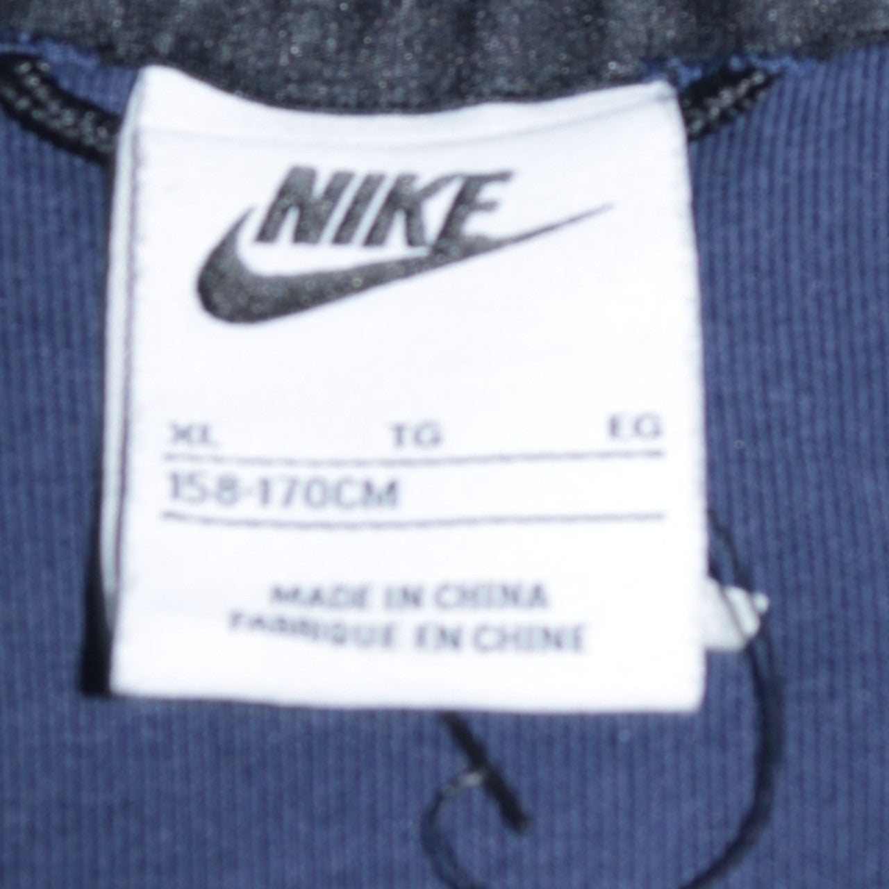 Nike Boys Navy Full Zip Hoodie XL 158-170cm Cotton Blend Fleece
