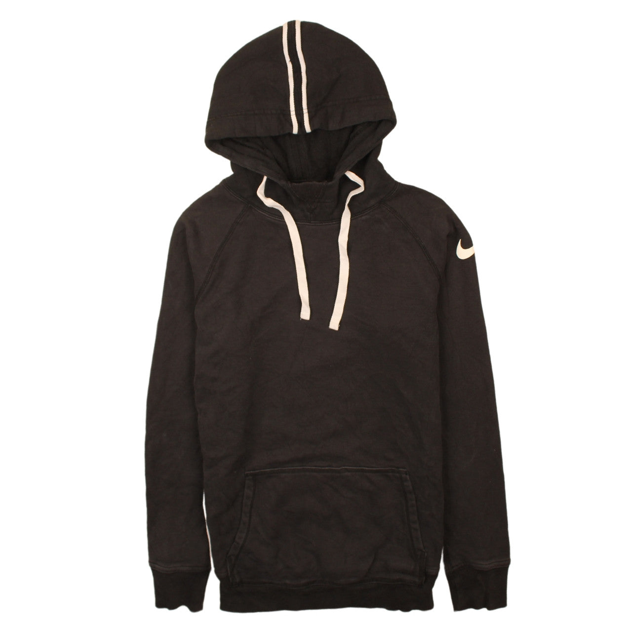 Nike Women Black XS Pullover Hoodie with Drawstring Detail