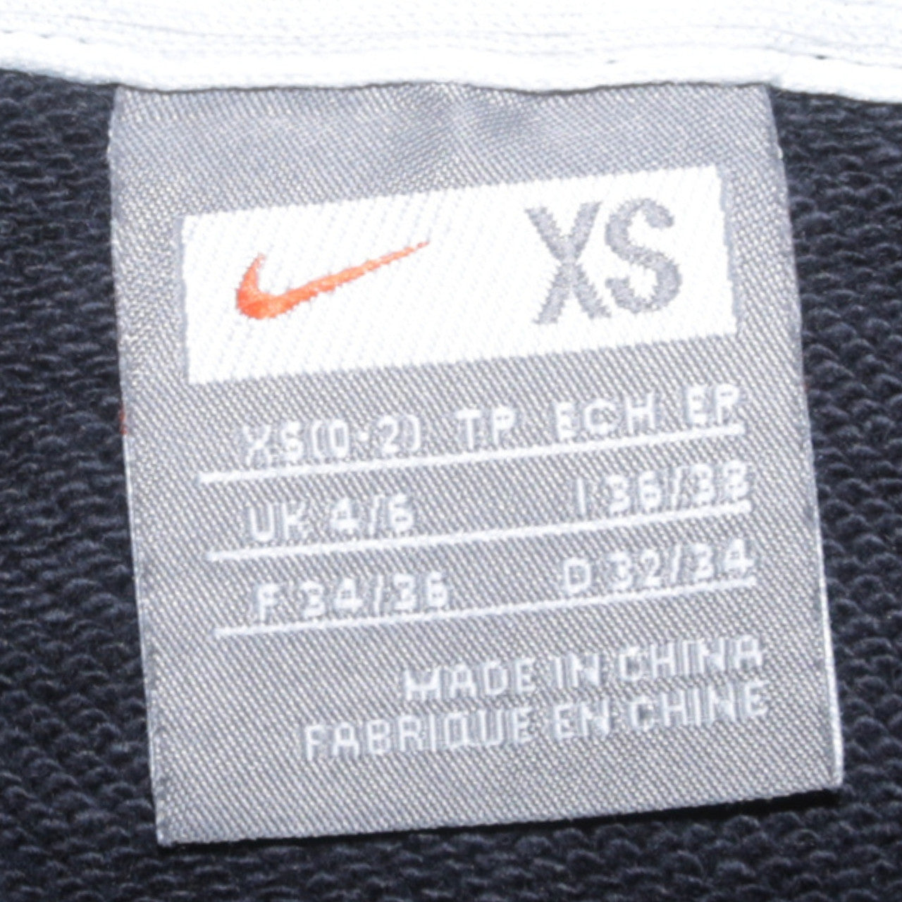 Nike Women Black XS Pullover Hoodie with Drawstring Detail