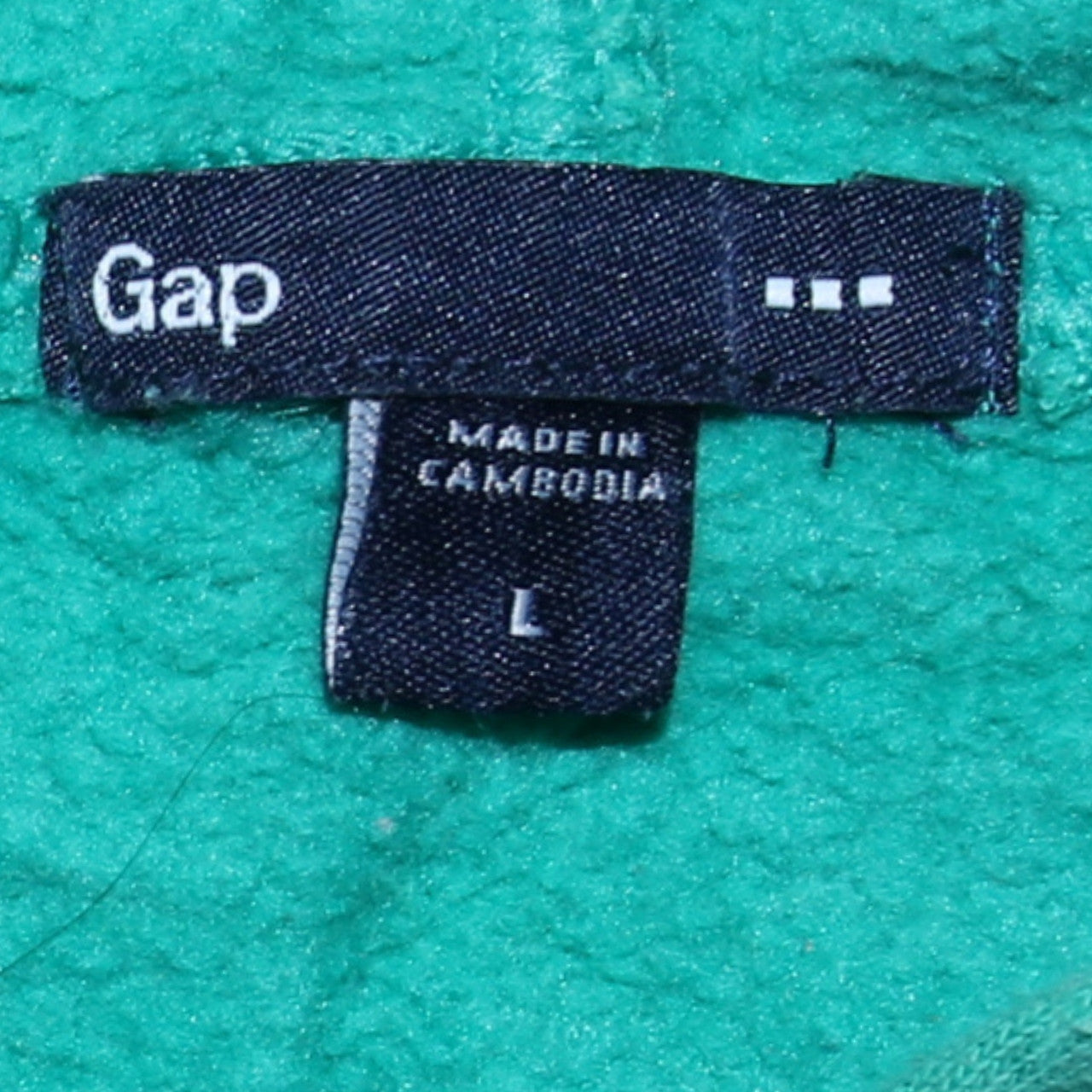 GAP Boys Green Pullover Hoodie L Logo Fleece Sweatshirt