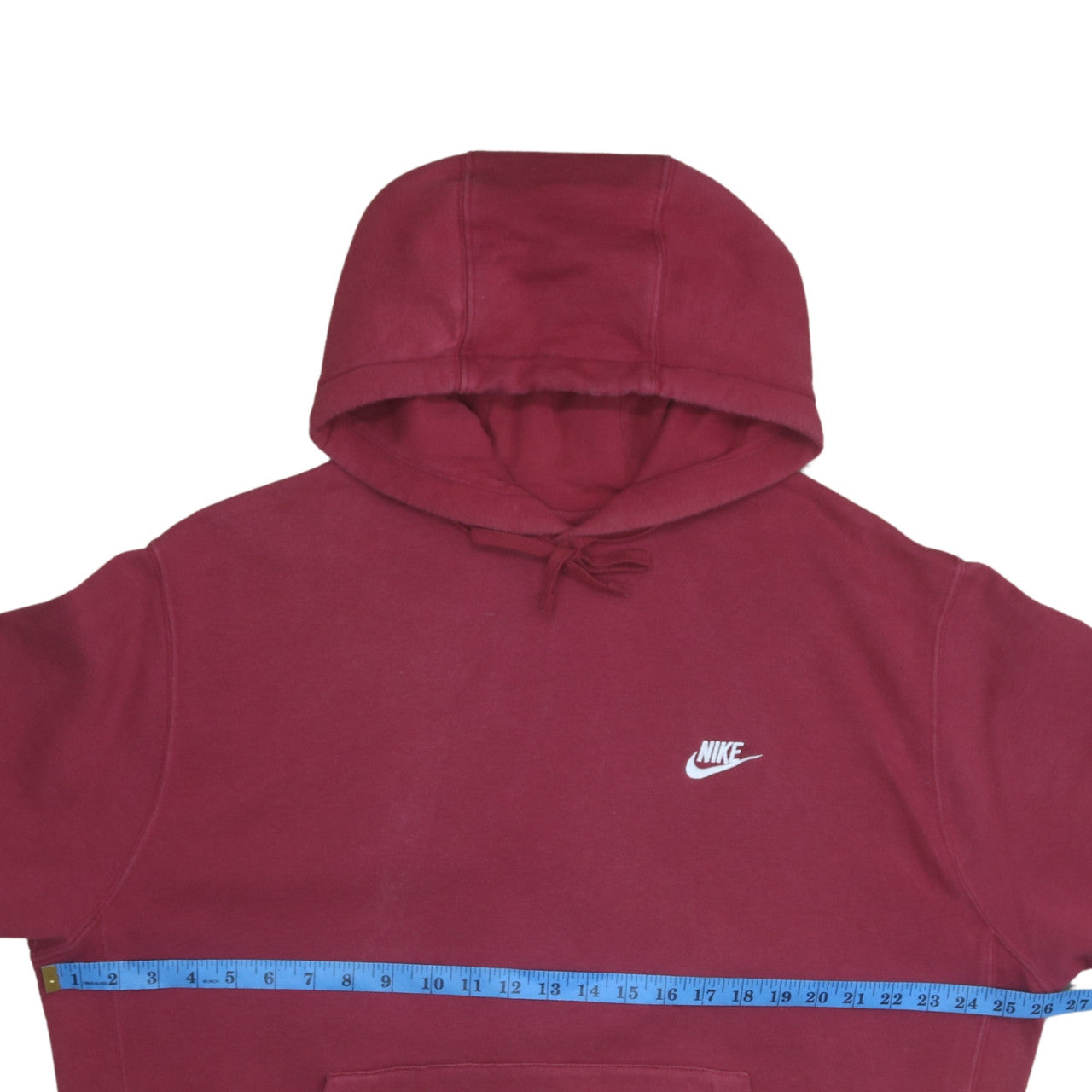 Nike Men's Red Pullover Hoodie L Fleece Sportswear Casual