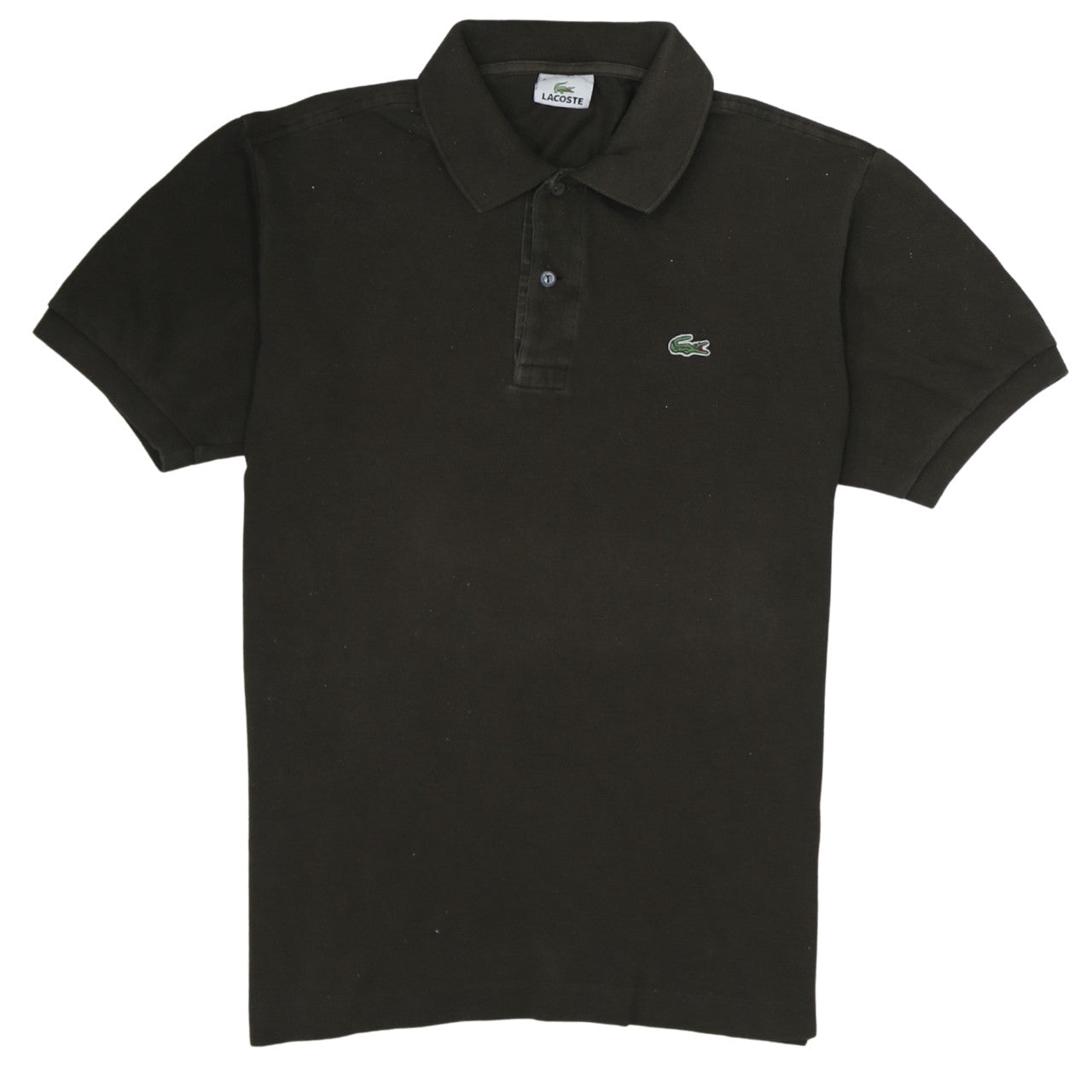 Lacoste Men's Black Cotton Polo Shirt Size M Regular Fit