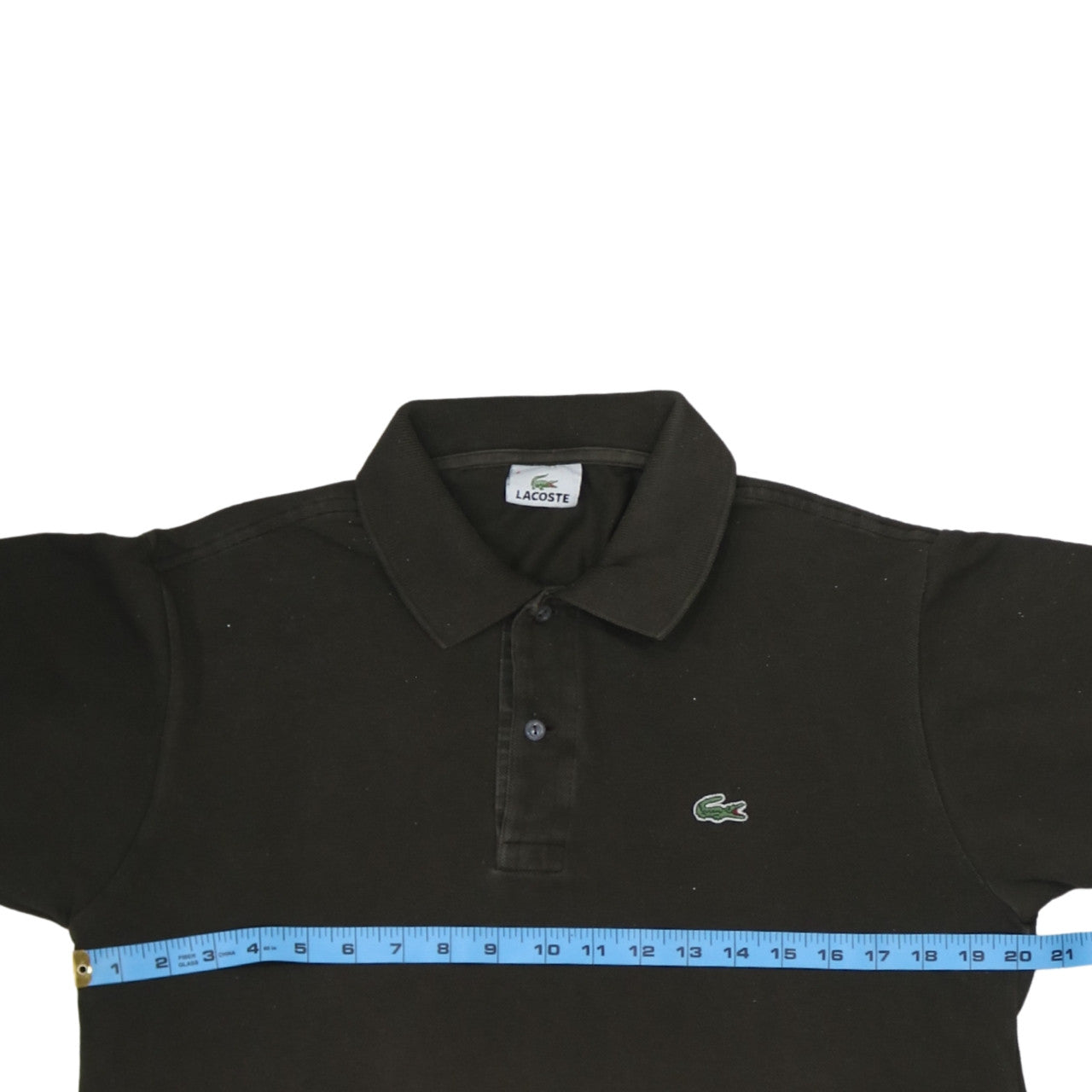 Lacoste Men's Black Cotton Polo Shirt Size M Regular Fit
