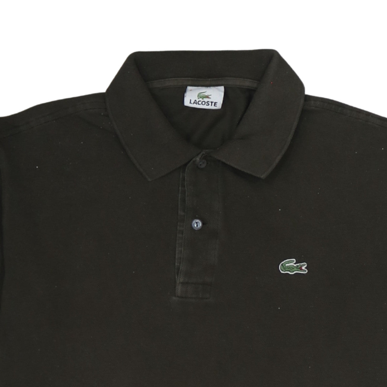 Lacoste Men's Black Cotton Polo Shirt Size M Regular Fit