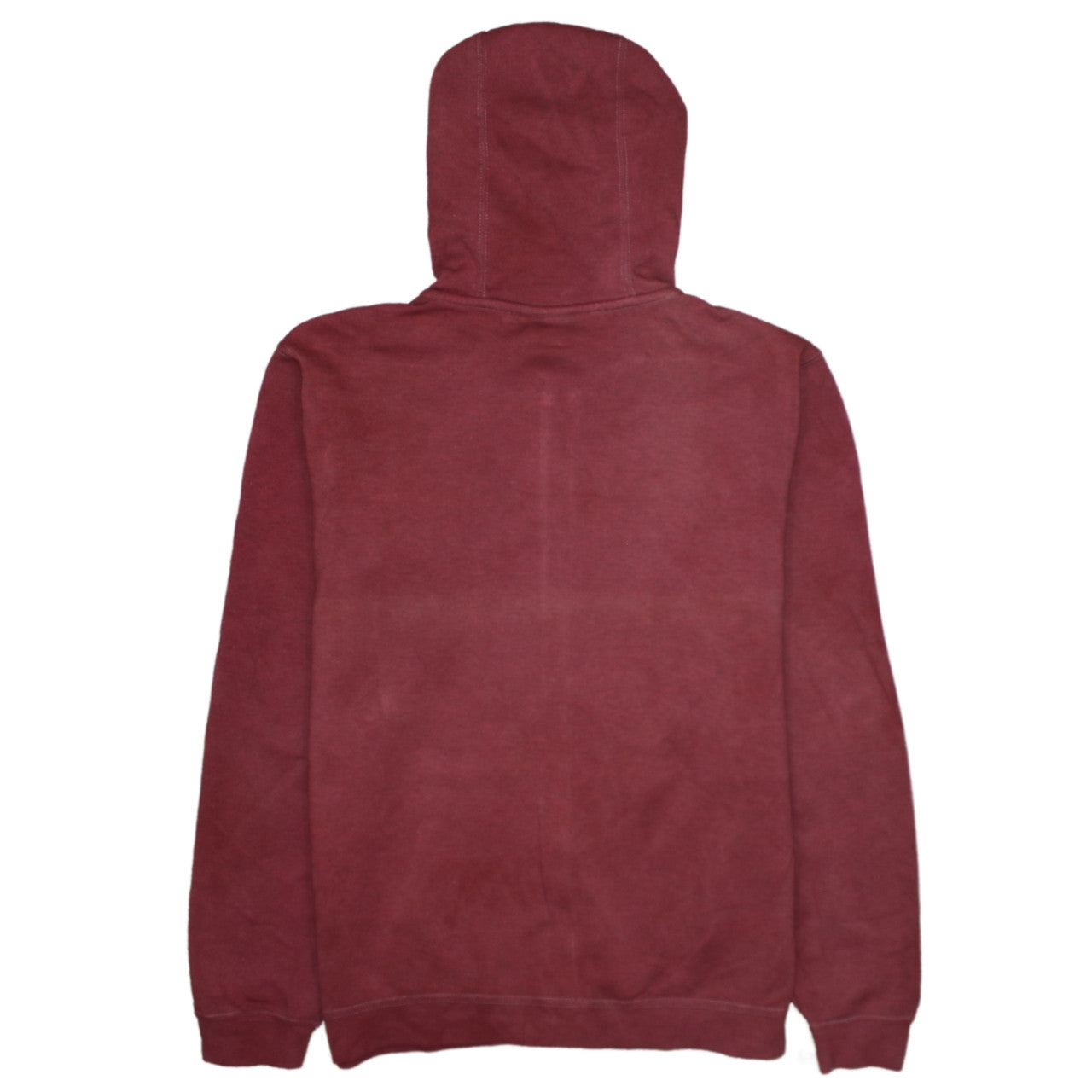 Nike Men's Red Full Zip Hoodie Size M Fleece Sweatshirt