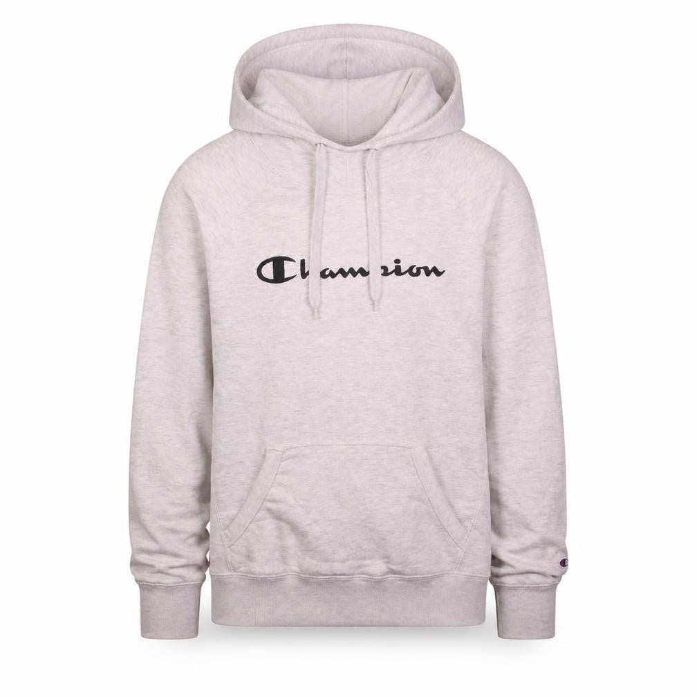 Champion Men’s Grey Pullover Hoodie Small Logo Sportswear