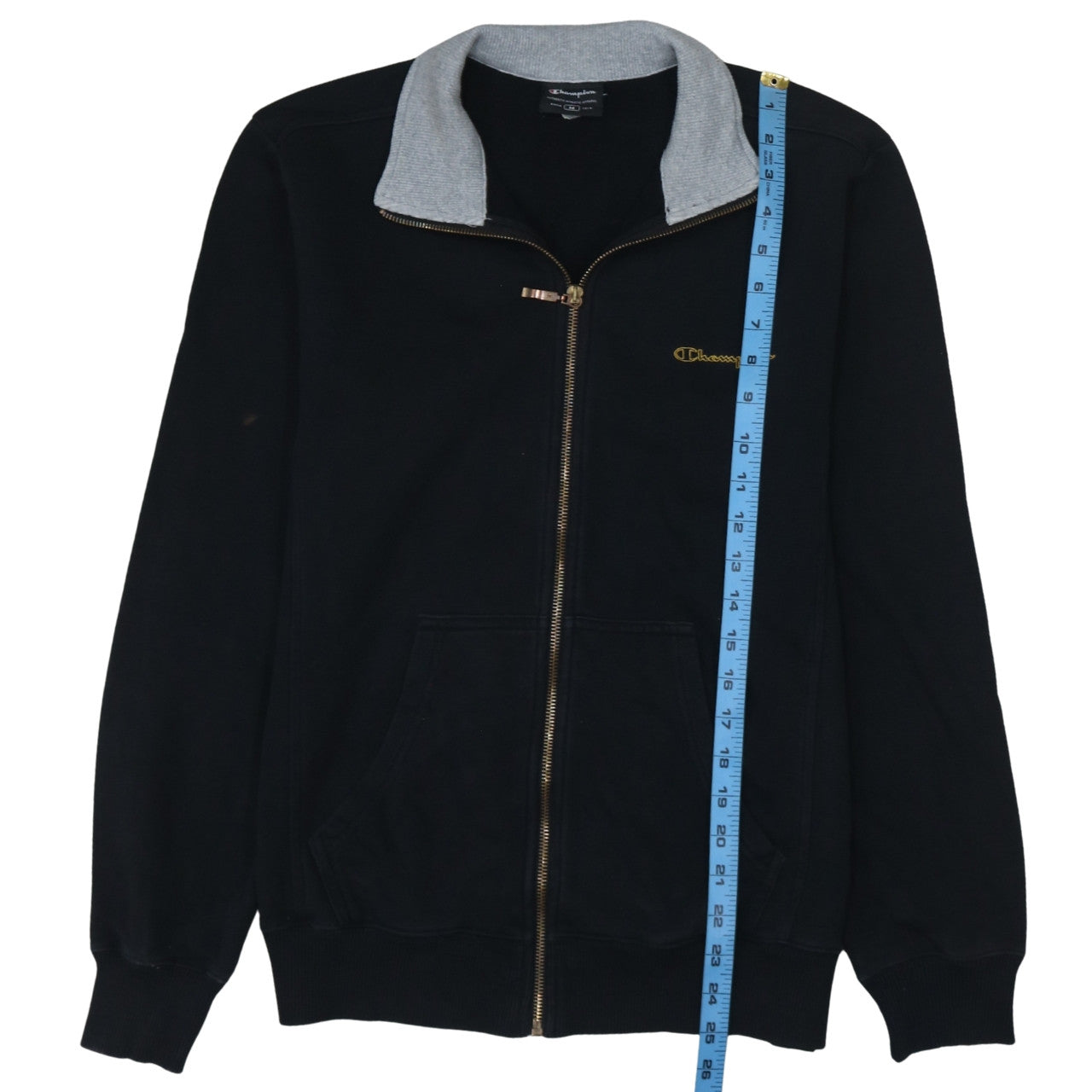 Champion Men's Black Full Zip Sweatshirt M Sports Style