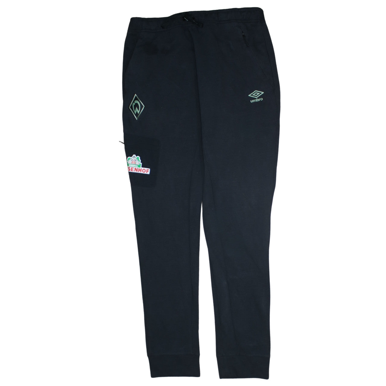 Umbro Men's Black Jogger Sweatpants L Sports Tapered Fit
