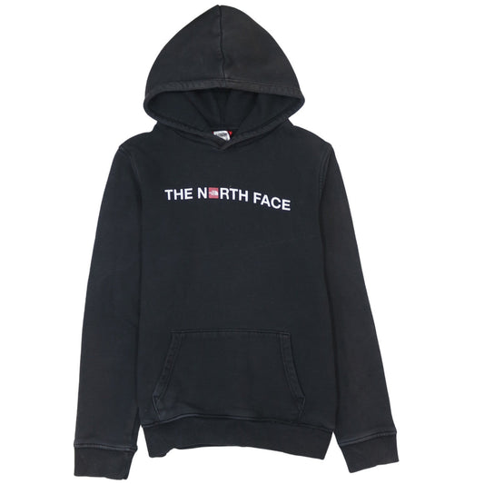 The North Face Boys Black XL Pullover Hoodie Cotton Logo Sweatshirt
