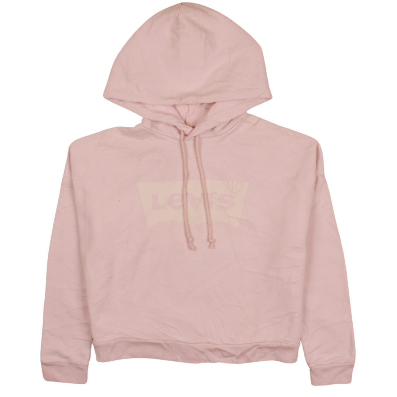 Levi's Womens Pink XS Pullover Hoodie Cotton Blend Casual
