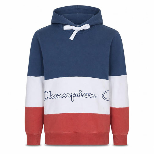 Champion Men’s Multicoloured Pullover Hoodie Size S Cotton Logo