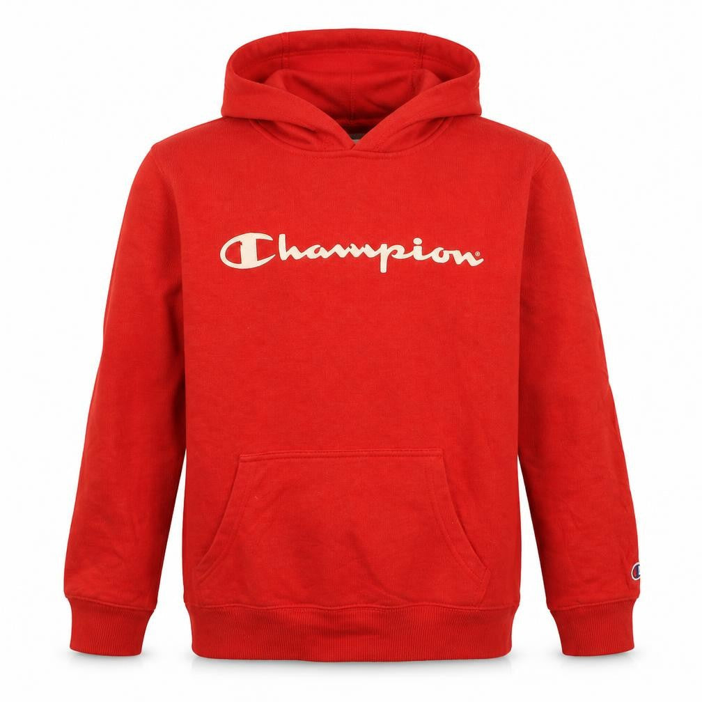 Champion Boys Red Pullover Hoodie 12 Years Fleece Logo Sweatshirt