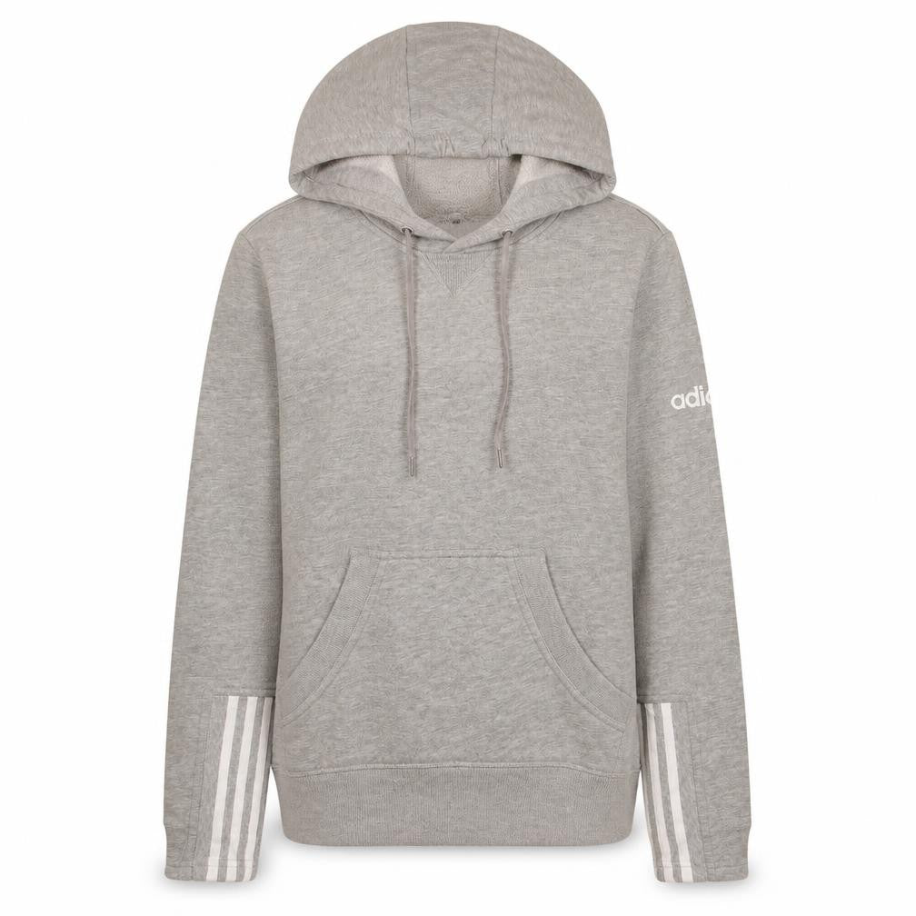 Adidas Women Grey Pullover Hoodie Small Hooded Sweatshirt Casual