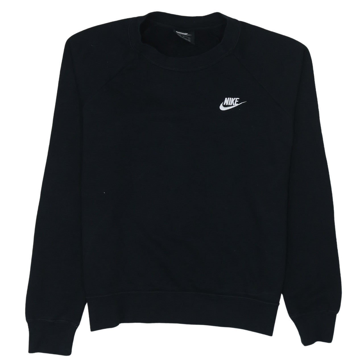 Nike Men's Black Crew Neck Fleece Sweatshirt Size S