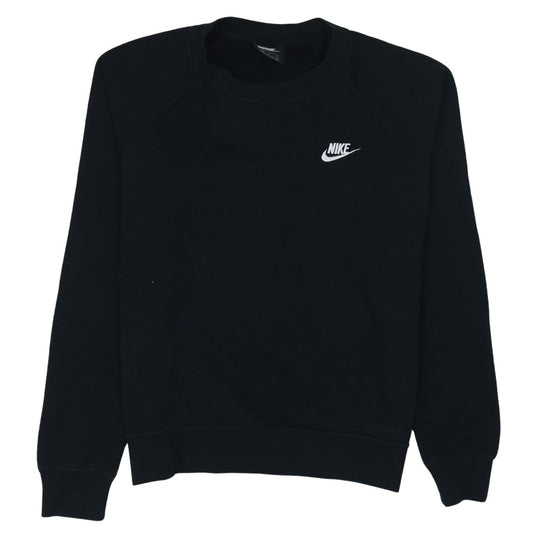 Nike Men's Black Crew Neck Fleece Sweatshirt Size S