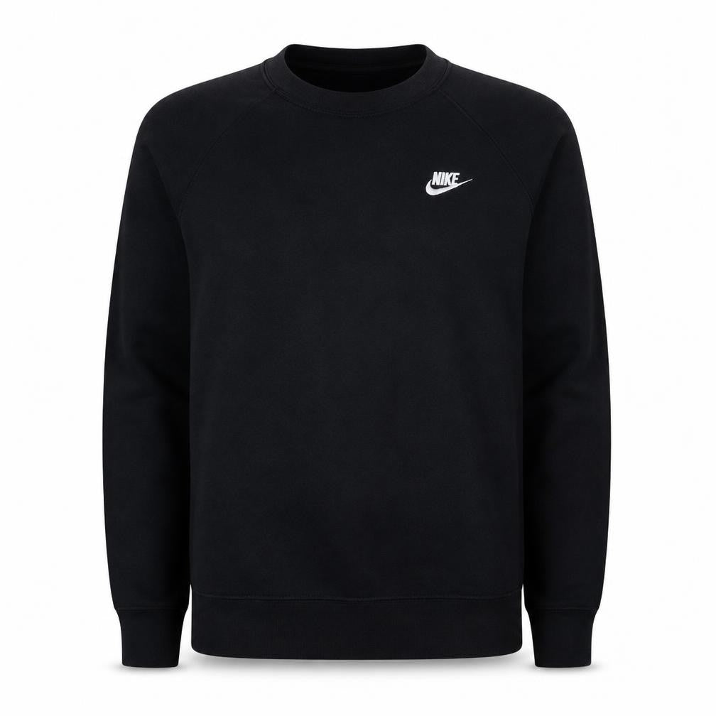 Nike Men's Black Crew Neck Fleece Sweatshirt Size S