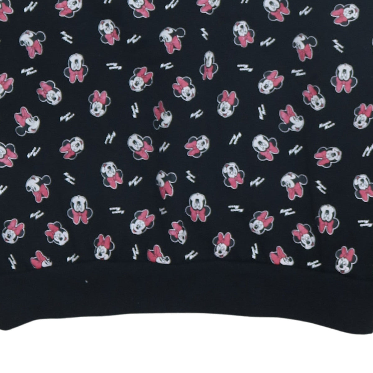 Disney Women Black Minnie Mouse Pullover Sweatshirt XL