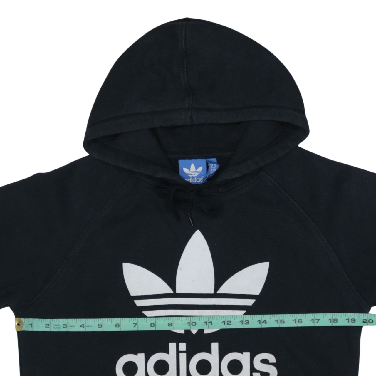 Adidas Men's Black Pullover Hoodie S Logo Fleece Sweatshirt