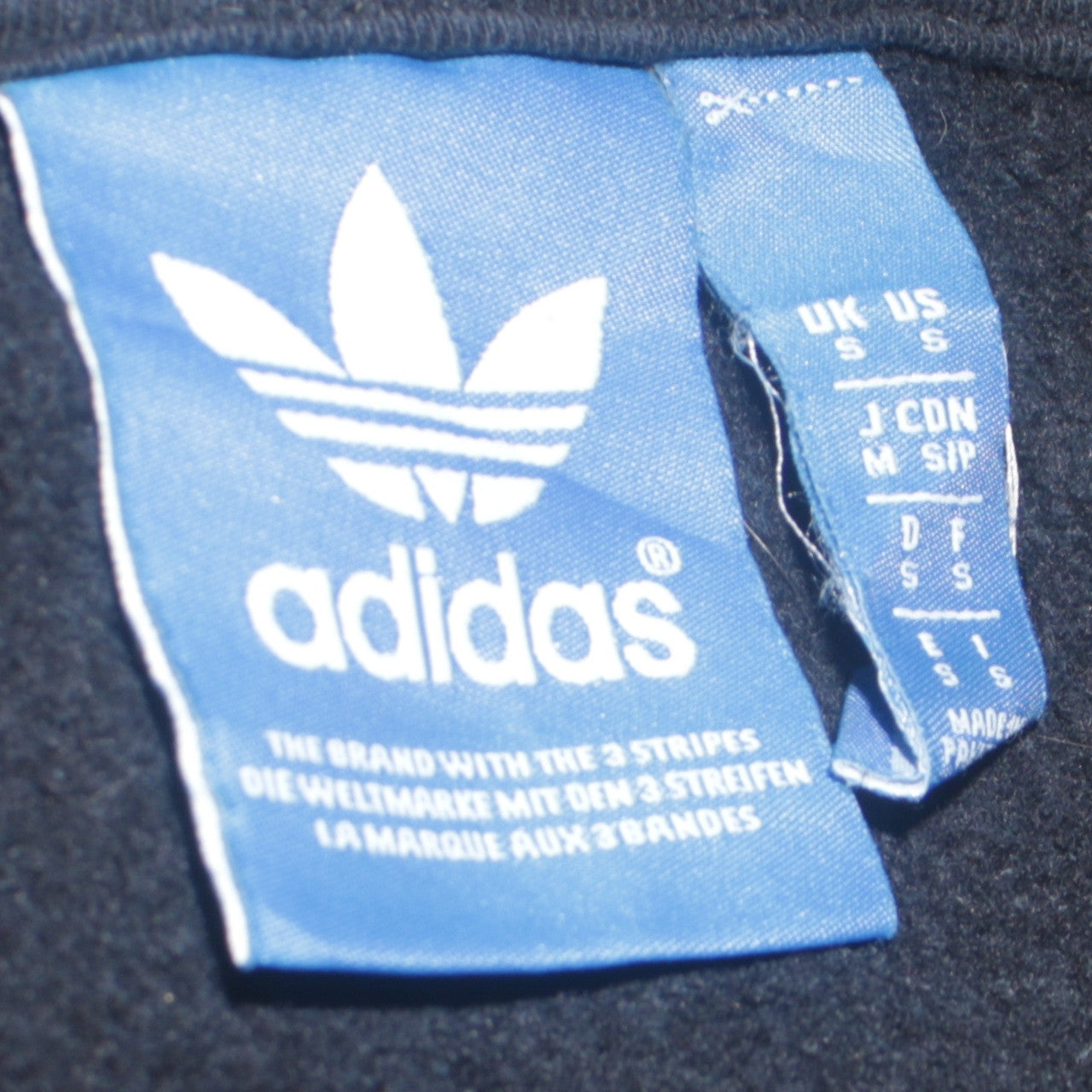 Adidas Men's Black Pullover Hoodie S Logo Fleece Sweatshirt