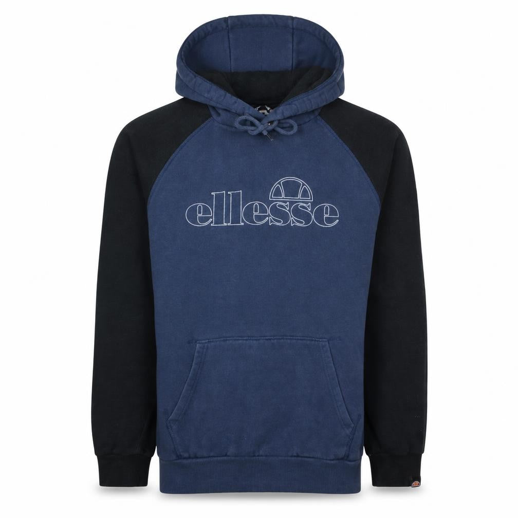 Ellesse Men’s Blue Pullover Hoodie L Graphic Logo Sportswear