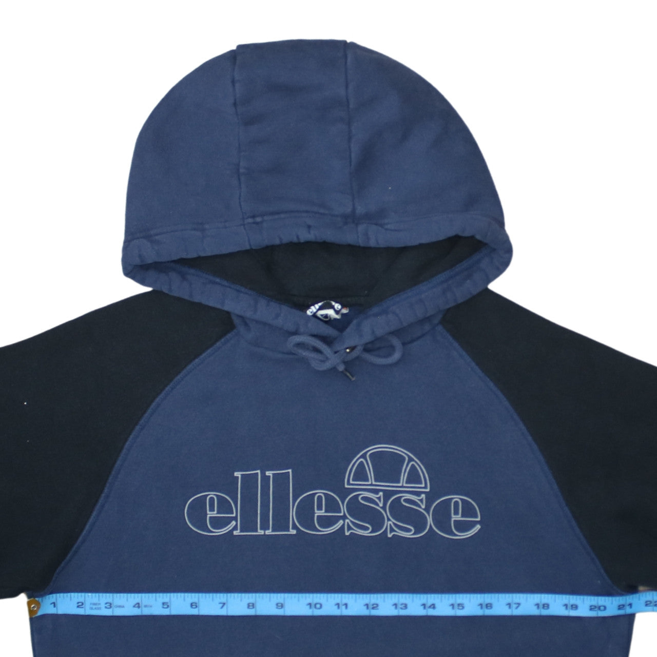 Ellesse Men’s Blue Pullover Hoodie L Graphic Logo Sportswear