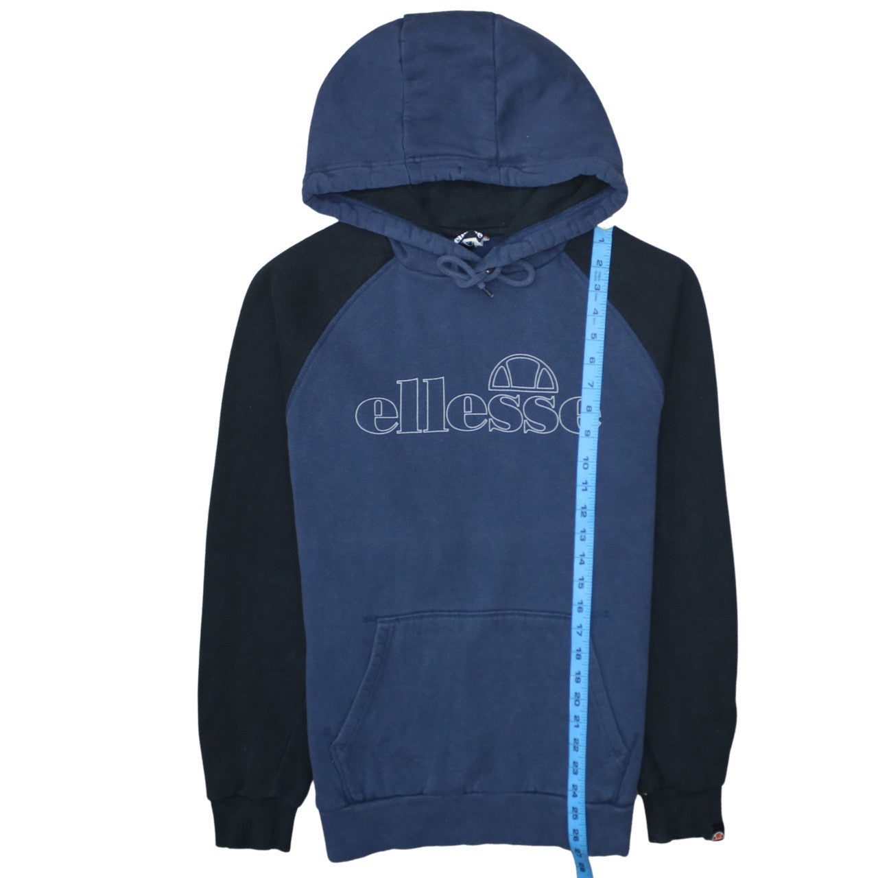 Ellesse Men’s Blue Pullover Hoodie L Graphic Logo Sportswear