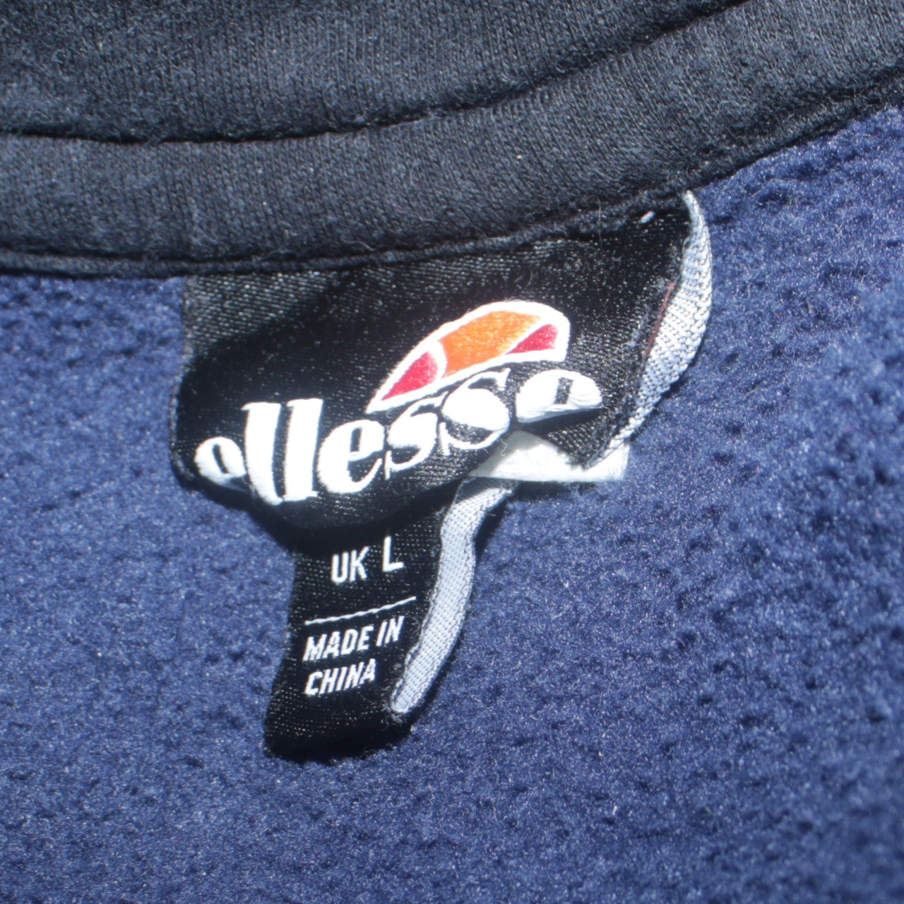 Ellesse Men’s Blue Pullover Hoodie L Graphic Logo Sportswear