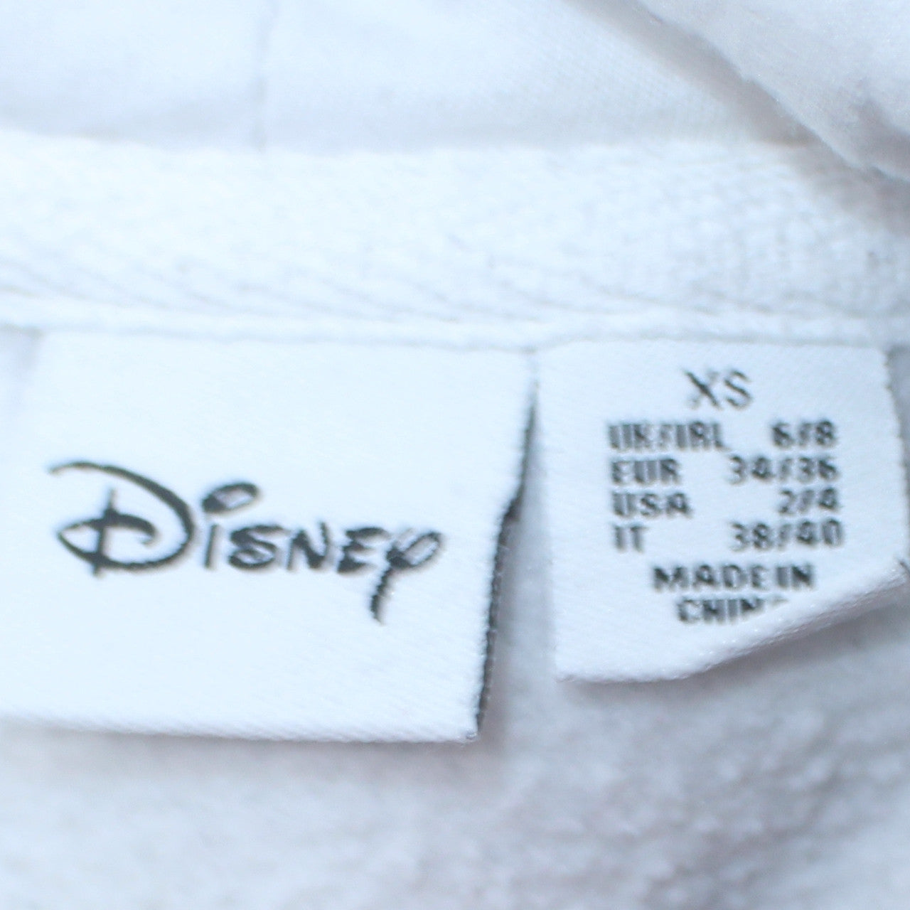 Disney Primark Women White XS Hoodie Mickey & Friends Pullover