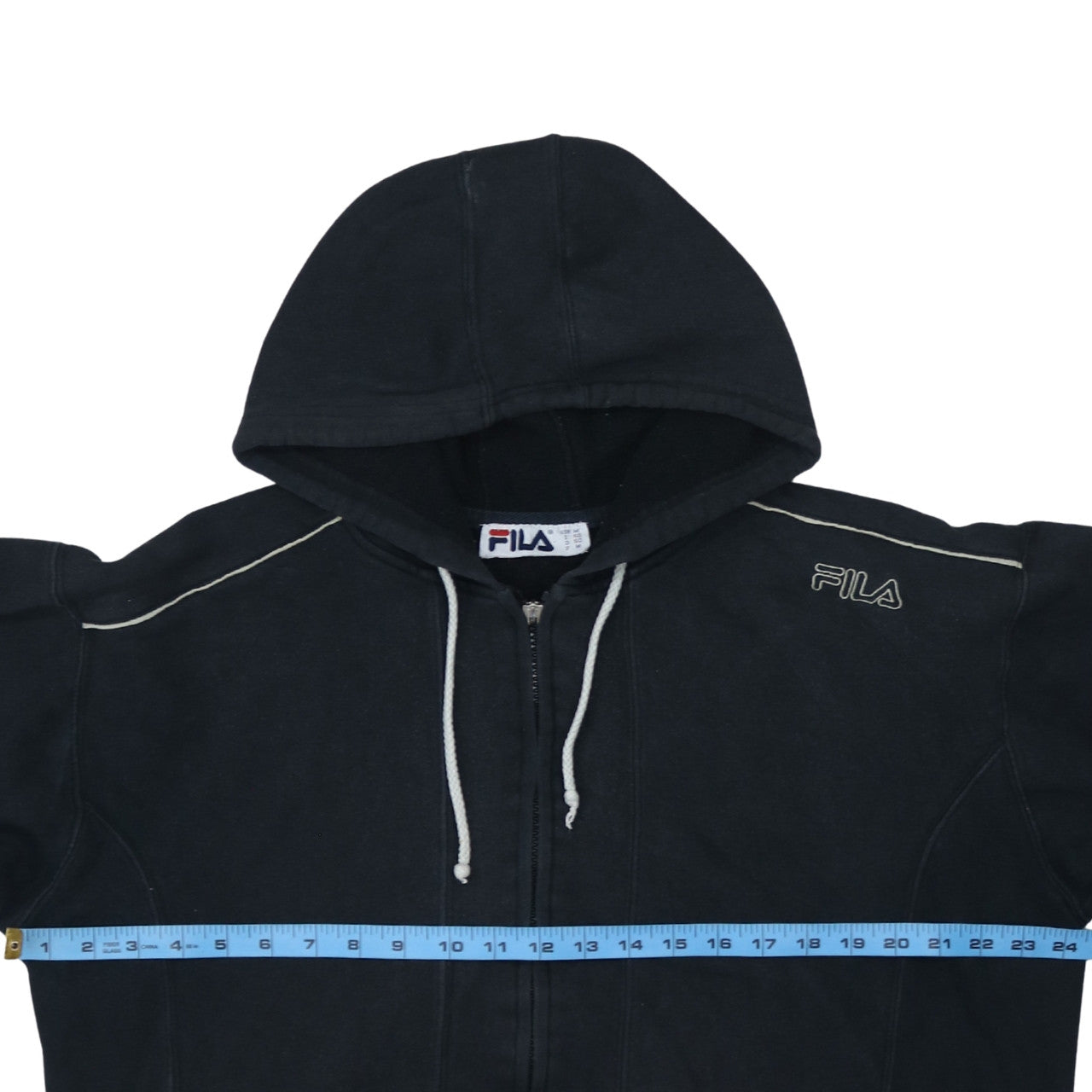 FILA Men's Black Full Zip Hoodie Size M Regular Fit
