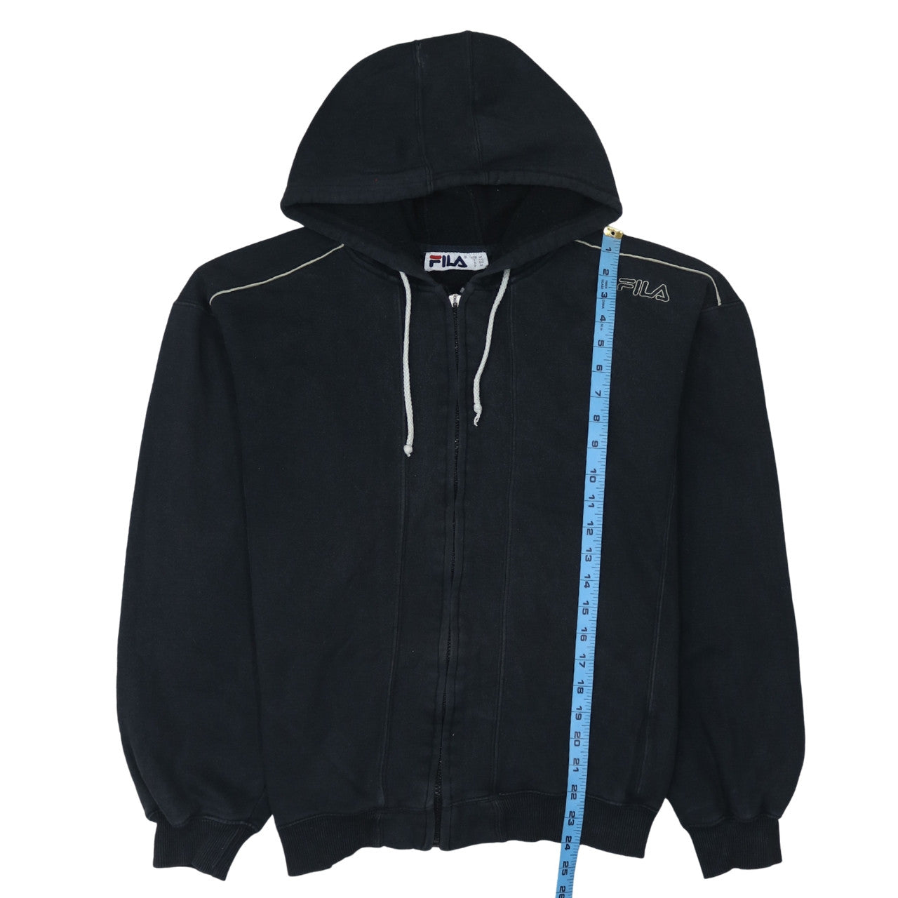 FILA Men's Black Full Zip Hoodie Size M Regular Fit