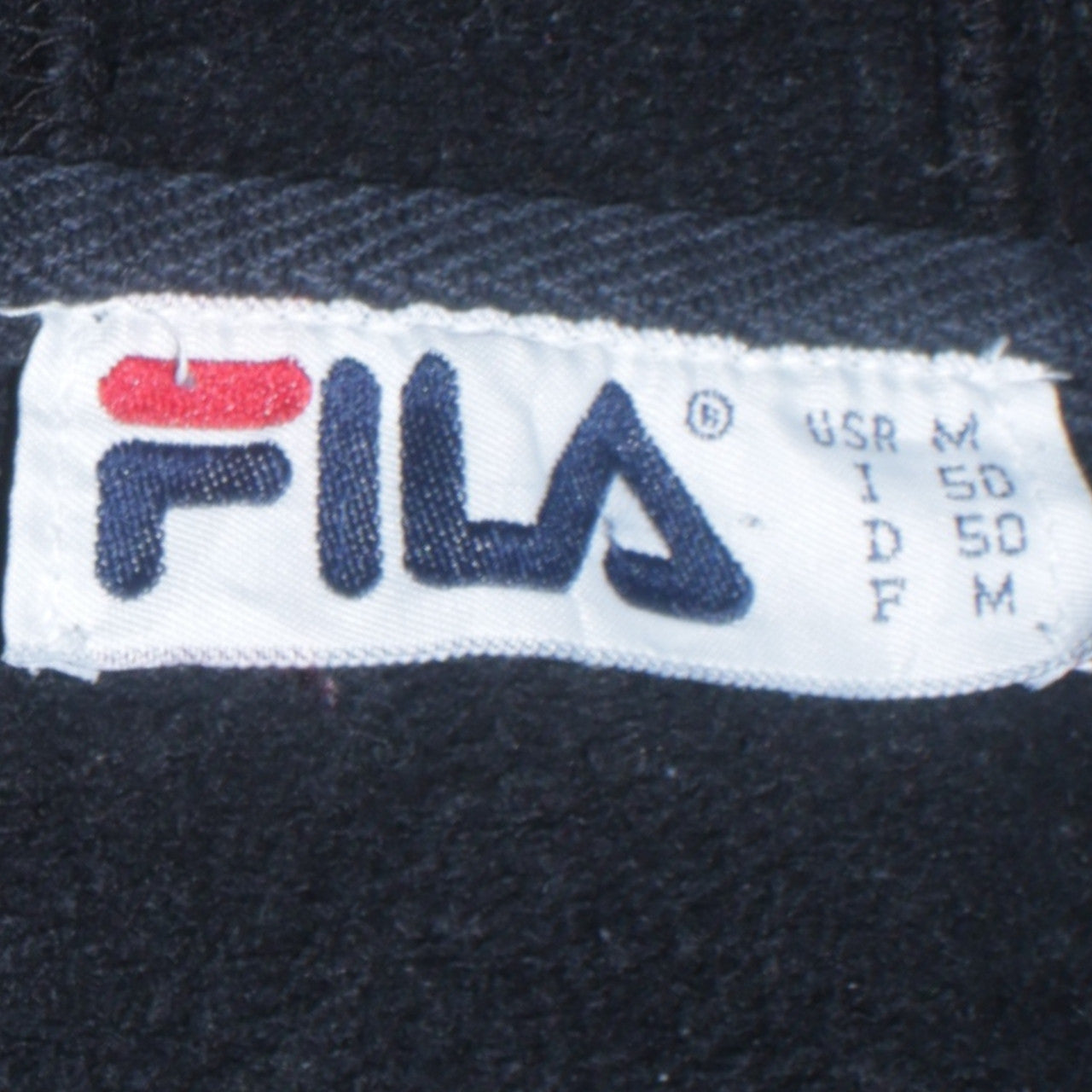 FILA Men's Black Full Zip Hoodie Size M Regular Fit