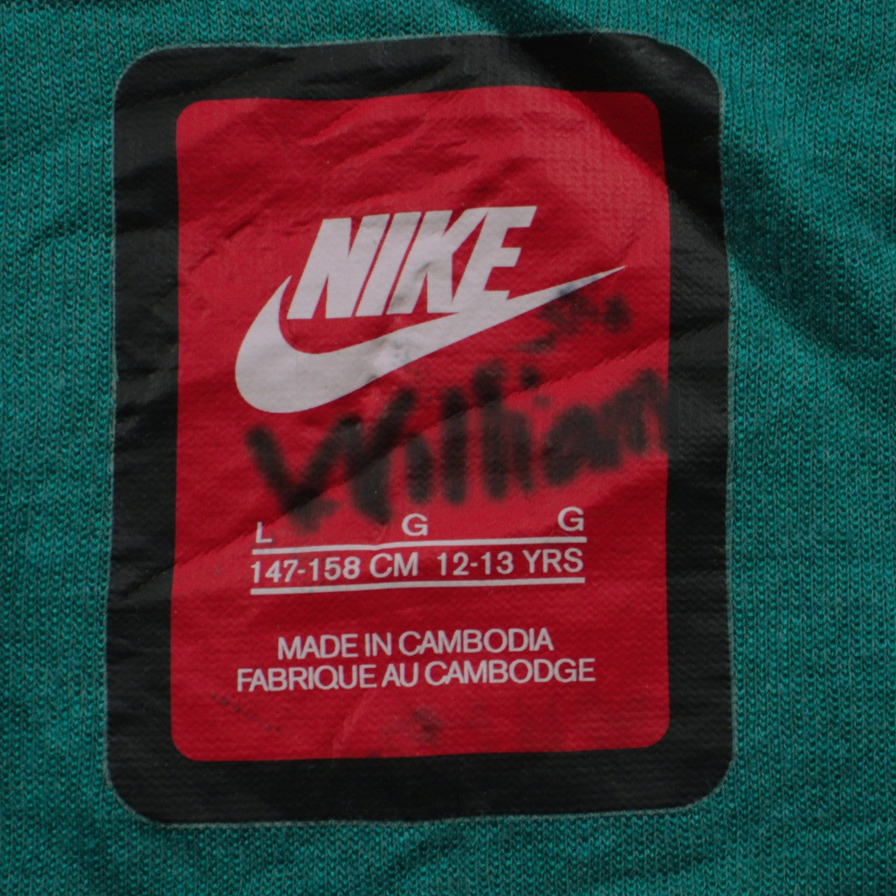 Nike Boys Green Full Zip Hoodie 12-13 Years Regular Fit Sportswear
