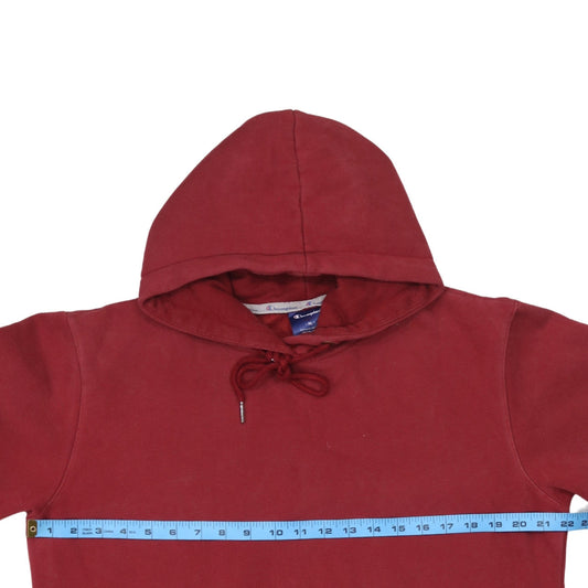 Champion Men Red XL Pullover Hoodie Sports Logo Cotton