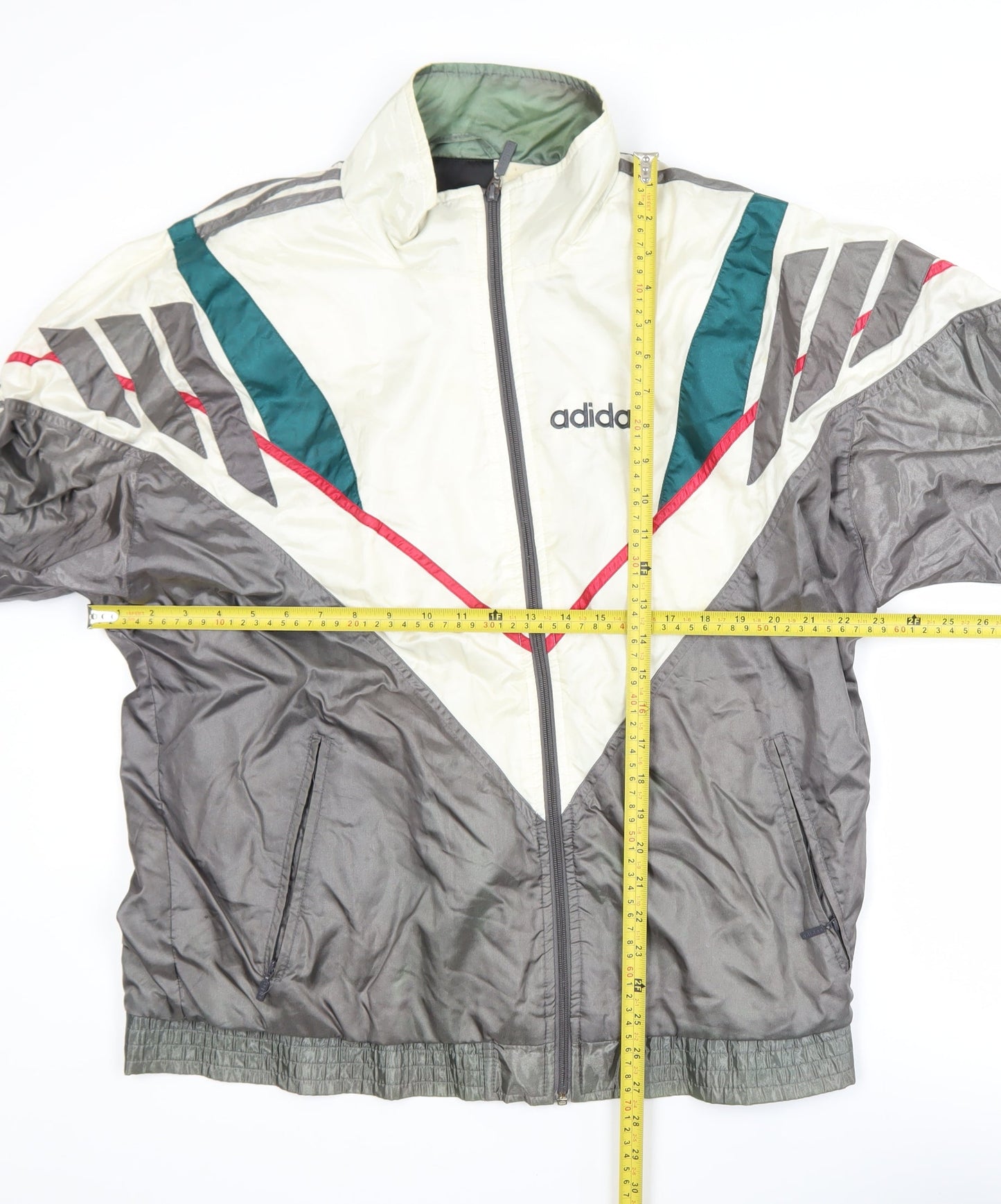 Adidas Men’s Multicoloured 90s Windbreaker Jacket Size 42 Regular