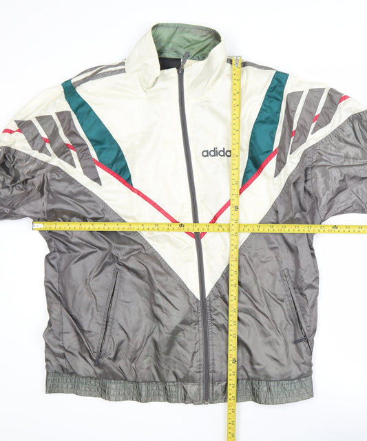 Adidas Men’s Multicoloured 90s Windbreaker Jacket Size 42 Regular