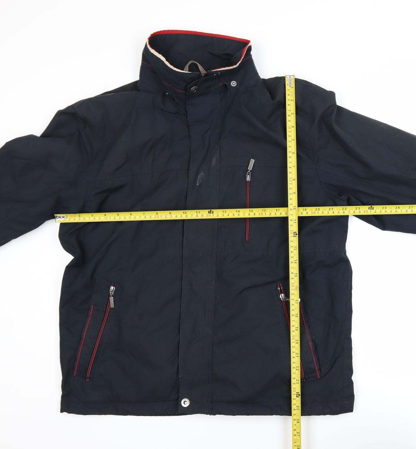 Lakeland Men’s Blue L Lined Stand-Up Collar Zip Jacket