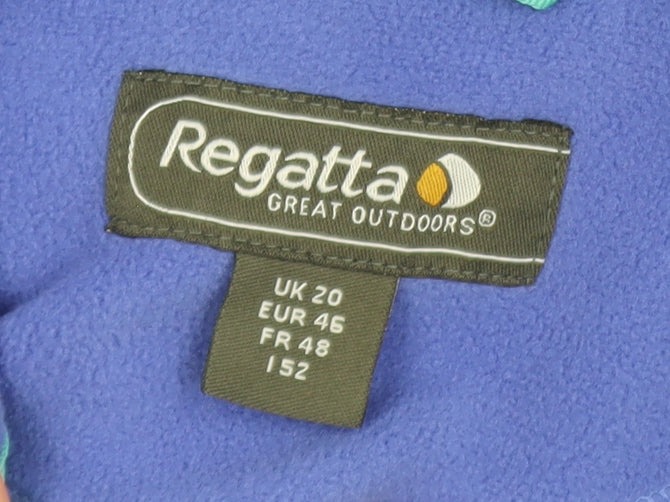 Regatta Women’s Blue Fleece 1/4 Zip Pullover Sweatshirt UK 20