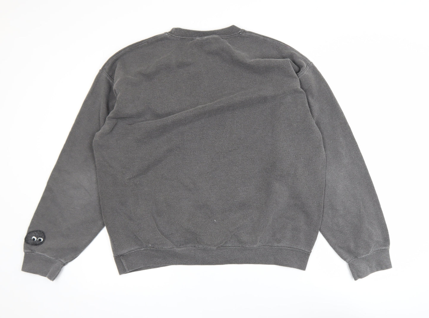 Urban Outfitters Womens Grey Pullover Sweatshirt S Graphic Print Crew Neck