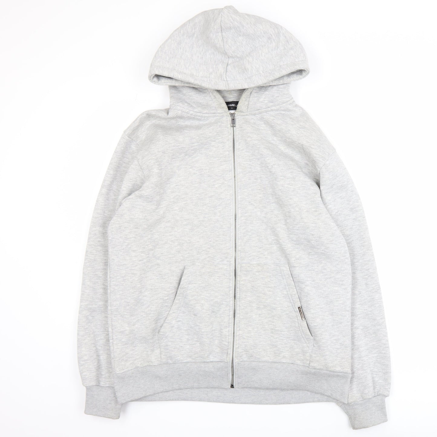 Closure LDN Men’s Grey Full Zip Hooded Track Jacket Size L