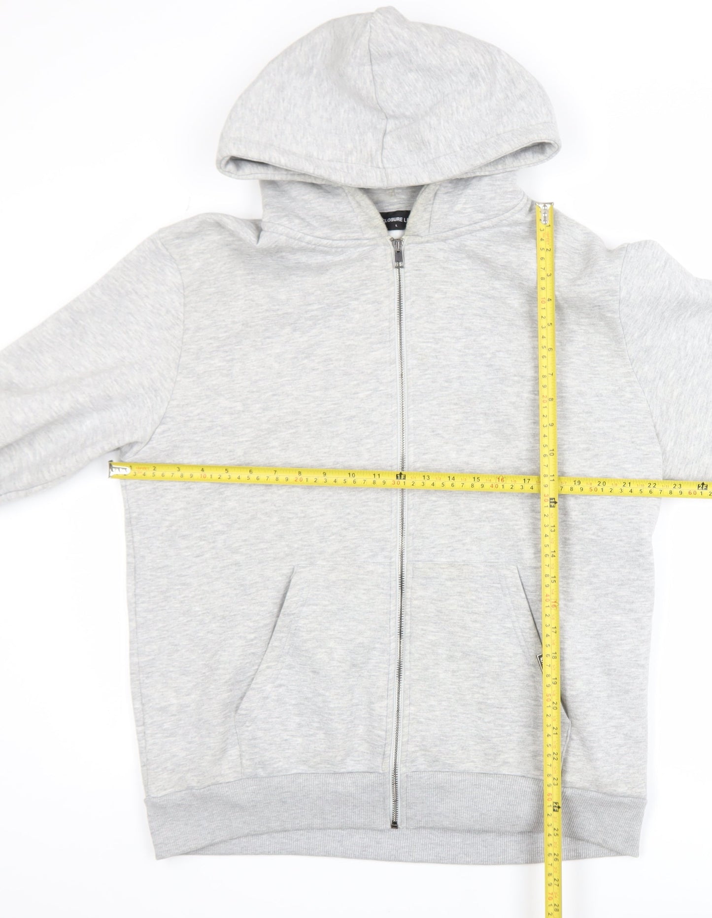 Closure LDN Men’s Grey Full Zip Hooded Track Jacket Size L