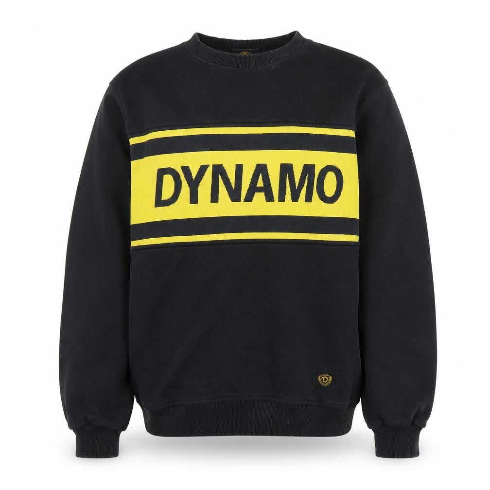 Dresden Men's Black Yellow Graphic Pullover Sweatshirt M