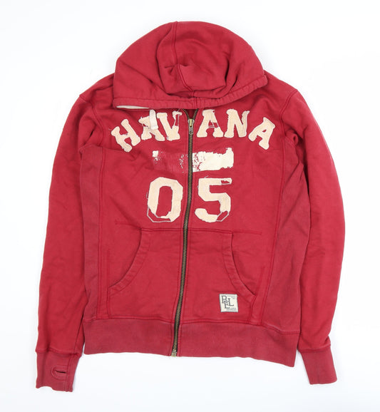 Religion Women’s Red Havana 05 Full Zip Hooded Track Jacket L