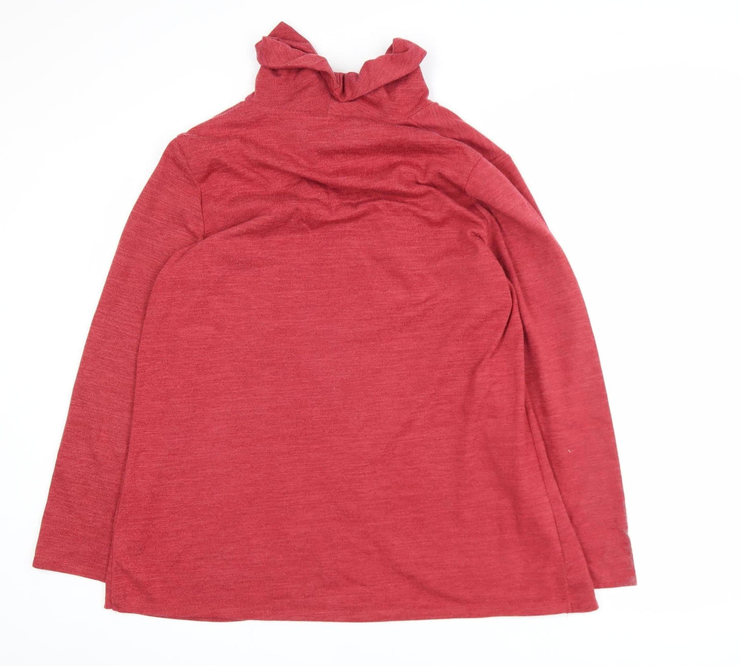 TIGI Women’s Red Cowl Neck Long Sleeve Wrap Plus Size 18/20 Top