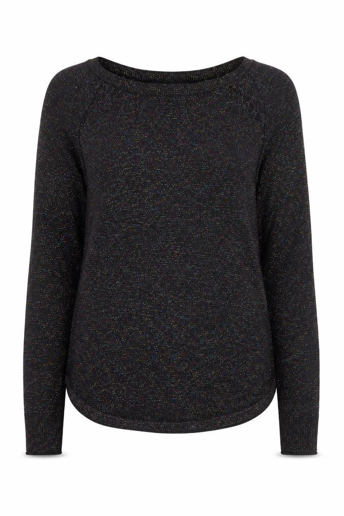 Next Womens Black Sparkle Knit Pullover Jumper Size 10