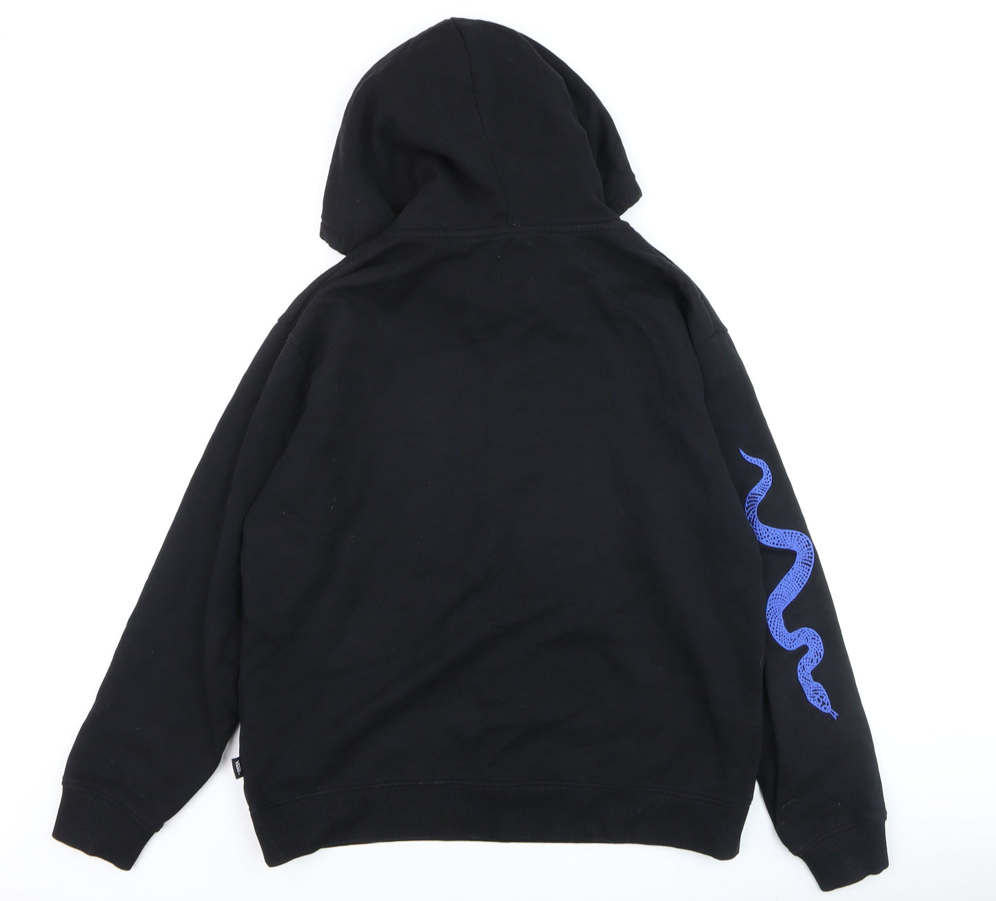 Vans Breana Geering Black Pullover Hoodie Men L Embroidered Snake Graphic