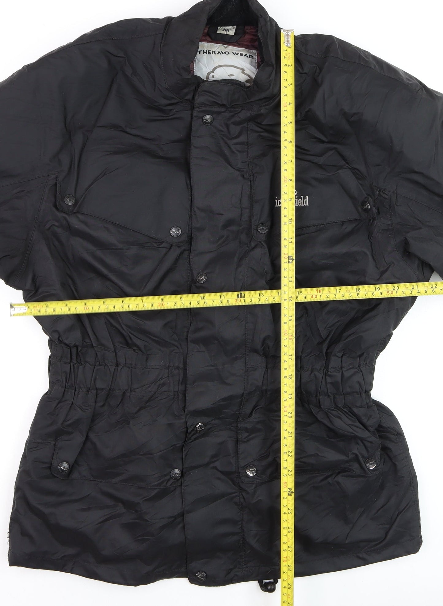Thermo Wear Men's Black M Winter Parka Jacket Windproof Lined