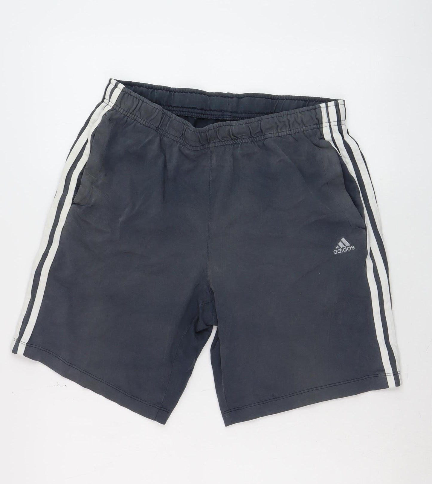Adidas Men Blue Clima365 Sports Shorts M Elastic Waist Lightweight
