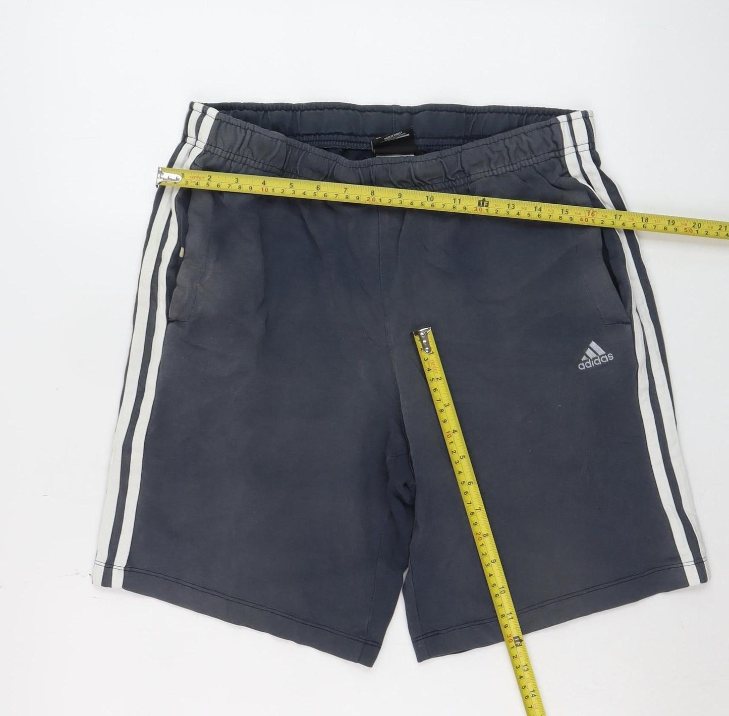 Adidas Men Blue Clima365 Sports Shorts M Elastic Waist Lightweight