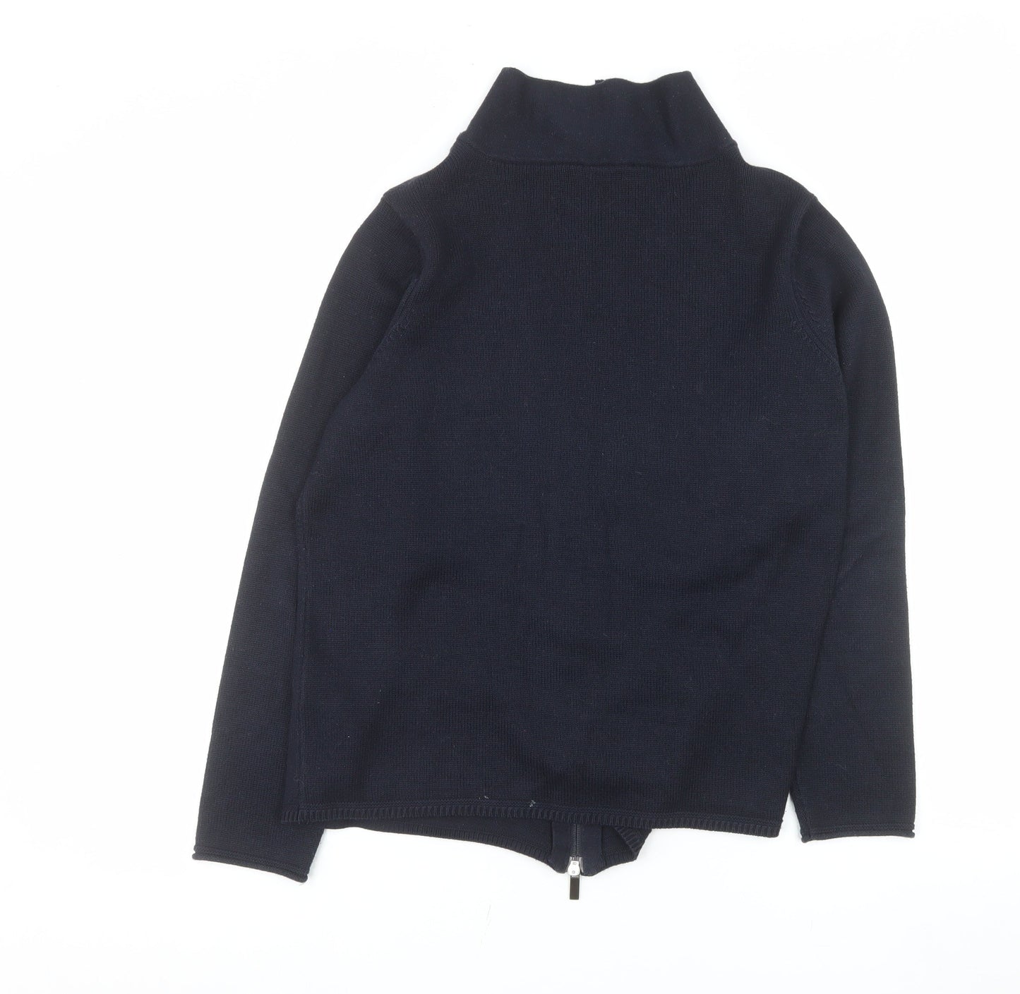 Olsen Women's Navy Cotton Acrylic Full Zip Jacket UK 14